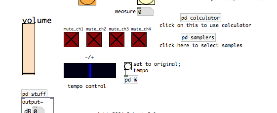 A screen shot of the application